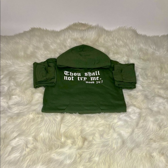 Thou Shall Not Try Me Hoodie - Picture 1 of 1